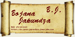 Bojana Japundža vizit kartica